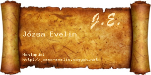 Józsa Evelin névjegykártya