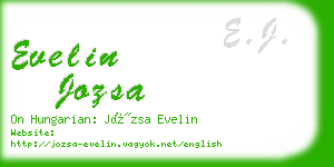 evelin jozsa business card